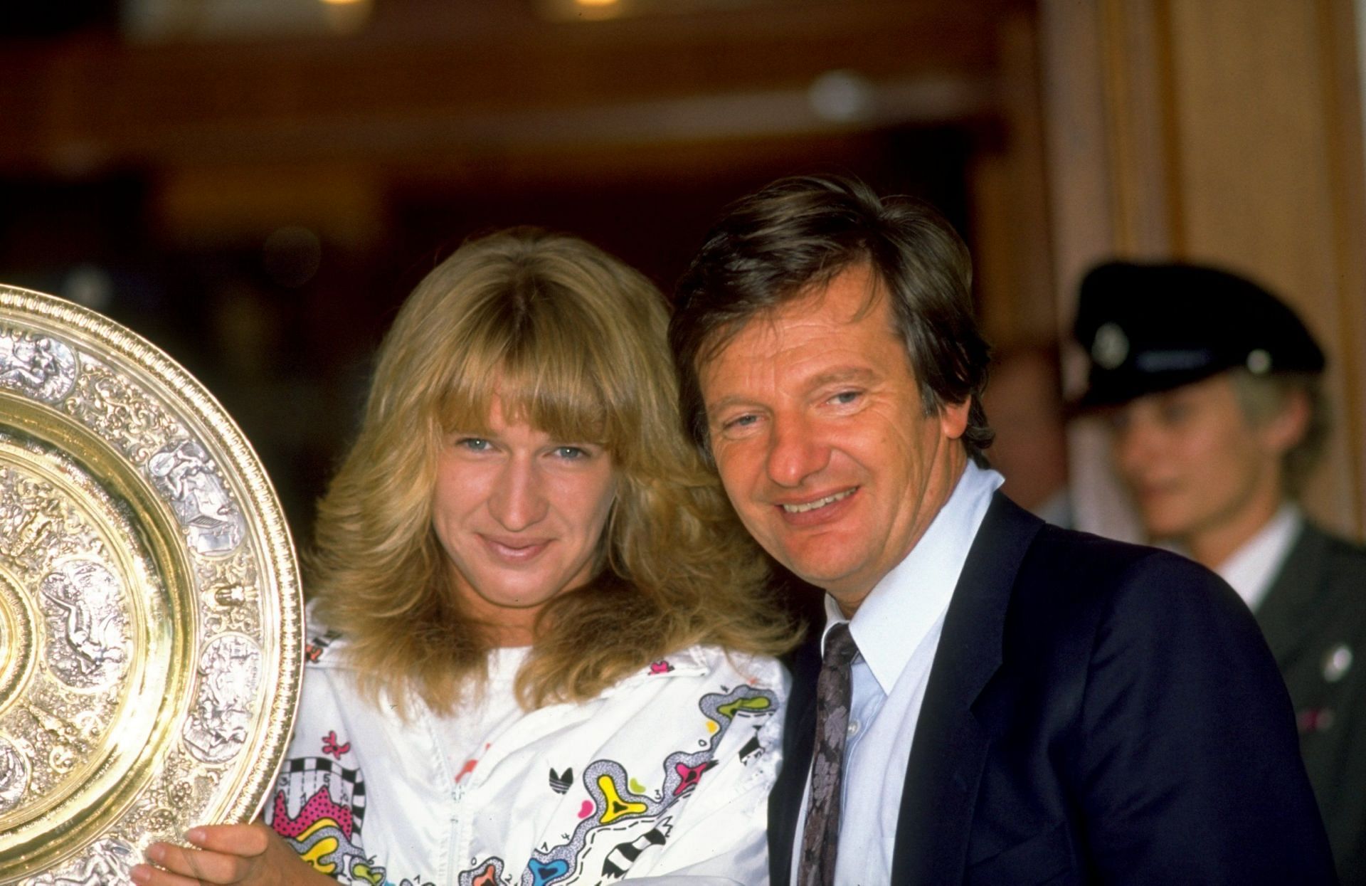 Steffi Graf with her father Peter- Source: Getty